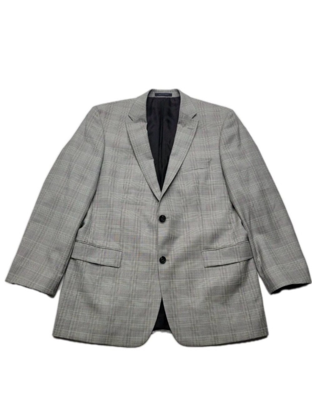 Hugo Boss Pasini Mens Blazer Suit Jacket 44L Coat Gray Wool 2 Button Classic Fit